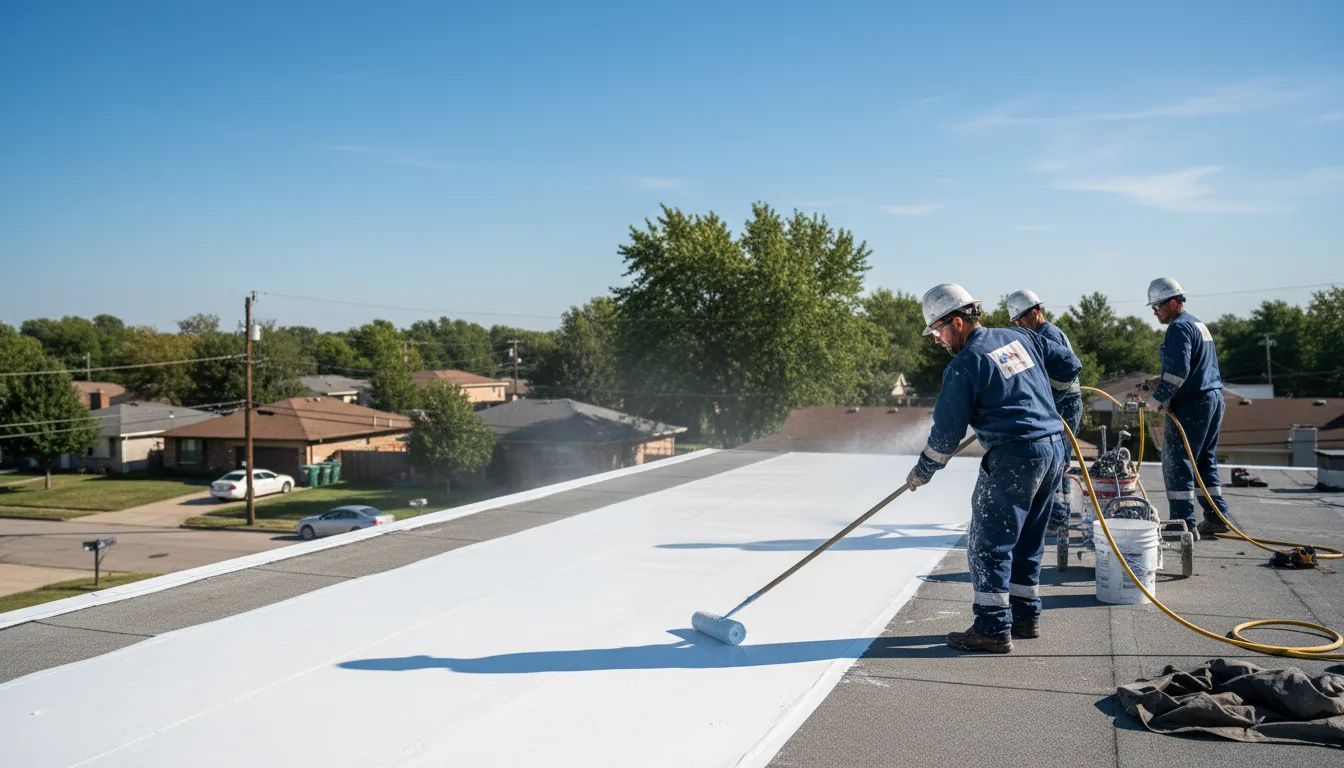 Commercial roof coating in Garysburg, NC near me